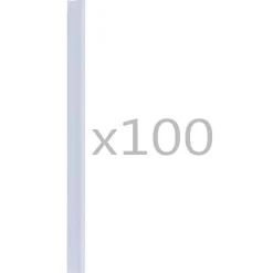 vidaXL Attaches de bande de clôture 100 pcs PVC Transparent