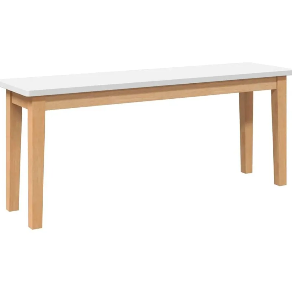 vidaXL Banc 110 cm bois massif caoutchouc