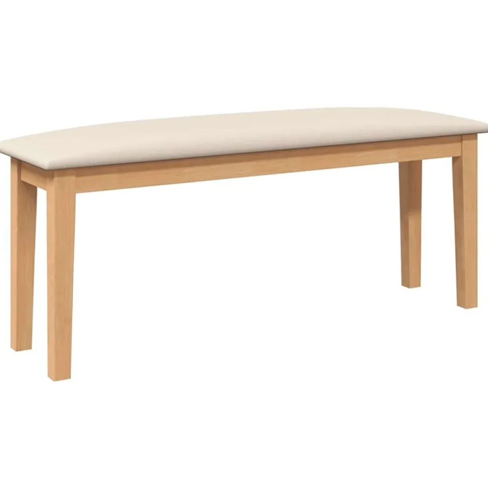 vidaXL Banc 110 cm bois massif caoutchouc