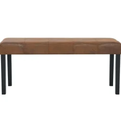vidaXL Banc 106 cm Marron Similicuir daim
