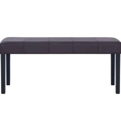 vidaXL Banc 106 cm Marron Similicuir