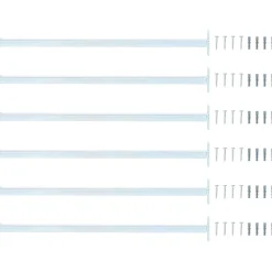 vidaXL Barre de sécurité de fenêtre réglable 6 pcs Argenté Acier