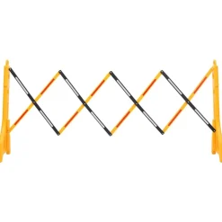 vidaXL Barrière de circulation pliable Jaune et noir 250x38x96 cm