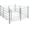 vidaXL Bergerie 4 panneaux Acier galvanisé 137 x 137 x 92 cm