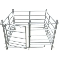 vidaXL Bergerie 4 panneaux Acier galvanisé 137 x 137 x 92 cm
