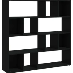 vidaXL Bibliothèque/Cloison de séparation Noir 105x24x102 cm