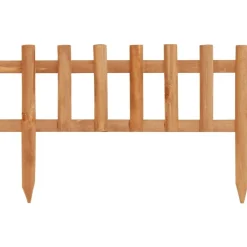 vidaXL Bordure de jardin 10 pcs Bois de sapin 4,4 m