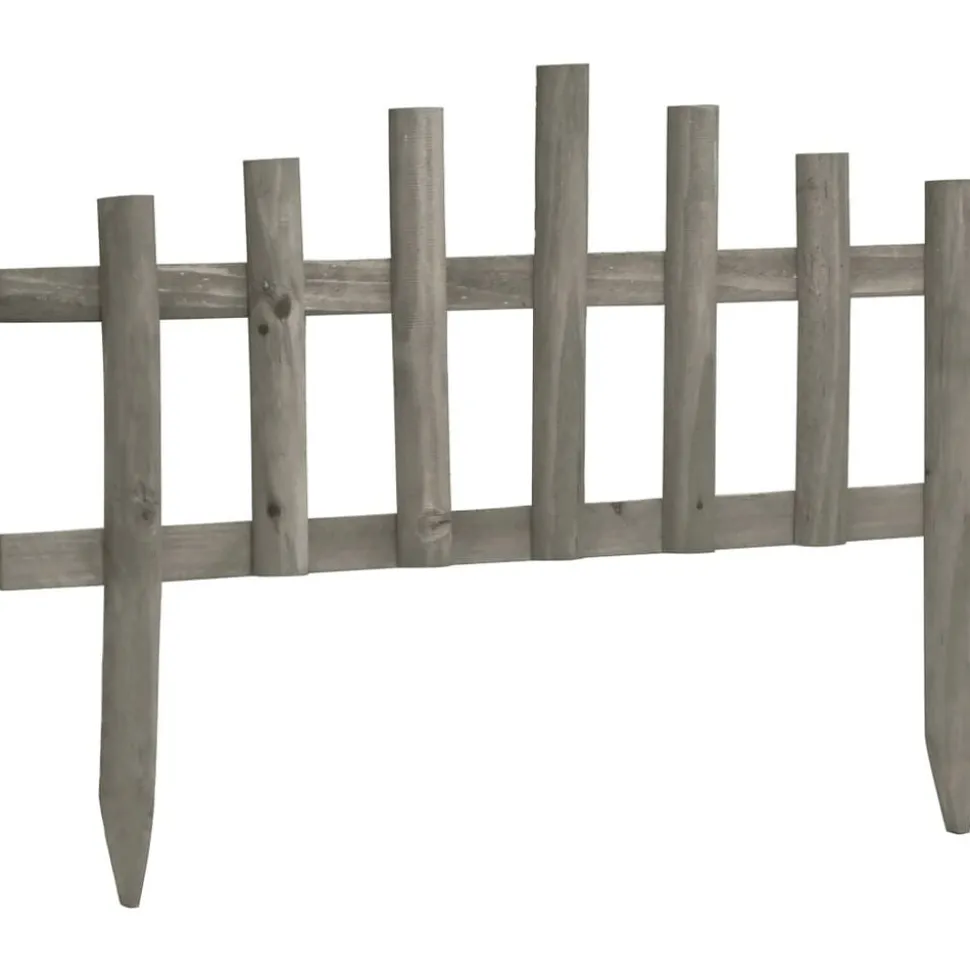 vidaXL Bordure de jardin 10 pcs Bois de sapin 4,4 m