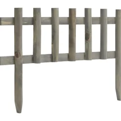 vidaXL Bordure de jardin 10 pcs Bois de sapin 4,4 m