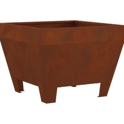 vidaXL Braise Marron 50 x 50 x 38 cm Acier patiné