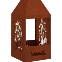 vidaXL Braise Marron 50 x 50 x 100 cm Acier Corten