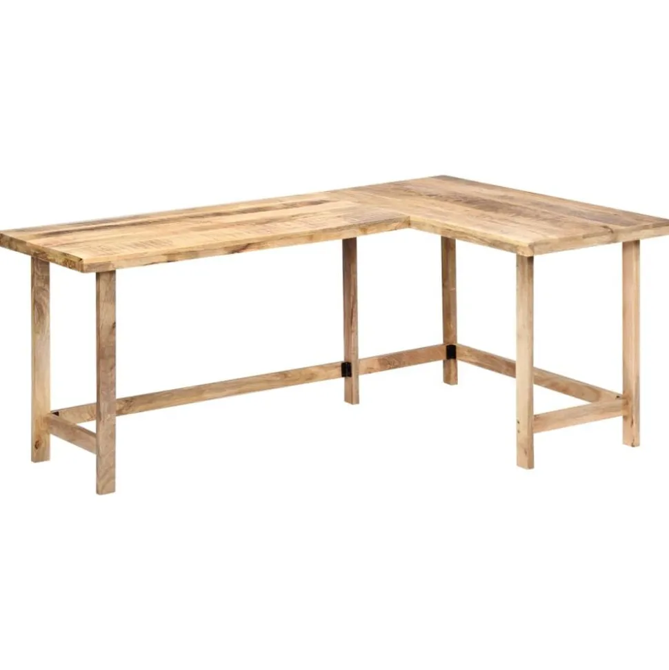 vidaXL Bureau 180x120x76 cm Bois de manguier massif