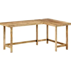 vidaXL Bureau 165x110x75 cm bois massif de manguier