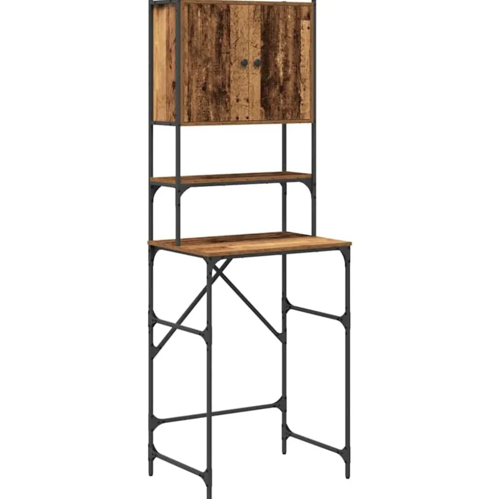 vidaXL Cabinet pour lave-linge Bois ancien 68 x 48,5 x 194 cm