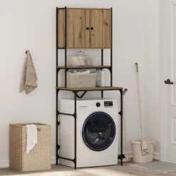 vidaXL Cabinet pour lave-linge Chêne artisanal 68 x 48,5 x 194 cm