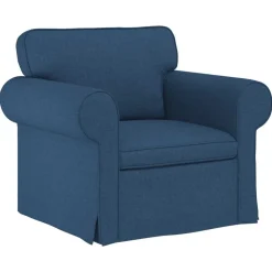 vidaXL Canapé Bleu 95 x 82 x 80 cm tissu