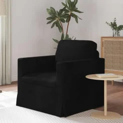 vidaXL Canapé Noir 78 x 78 x 80 cm Velours