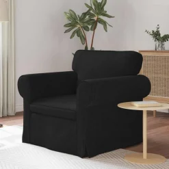 vidaXL Canapé Noir 95 x 82 x 80 cm tissu