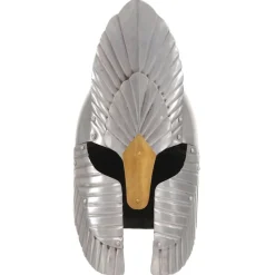 vidaXL Casque de chevalier médiéval pour GN Argenté Acier