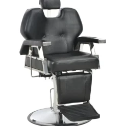 vidaXL Chaise de barbier Noir 72x68x98 cm Similicuir