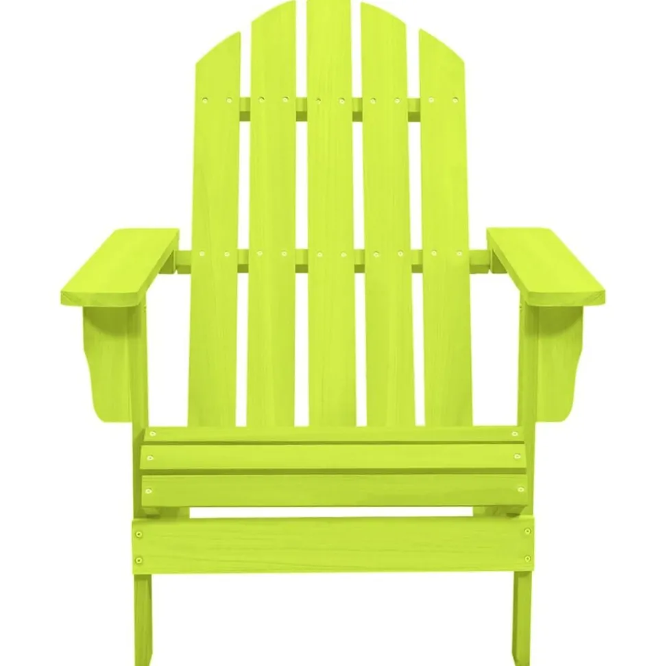 vidaXL Chaise de jardin Adirondack bois de sapin massif vert
