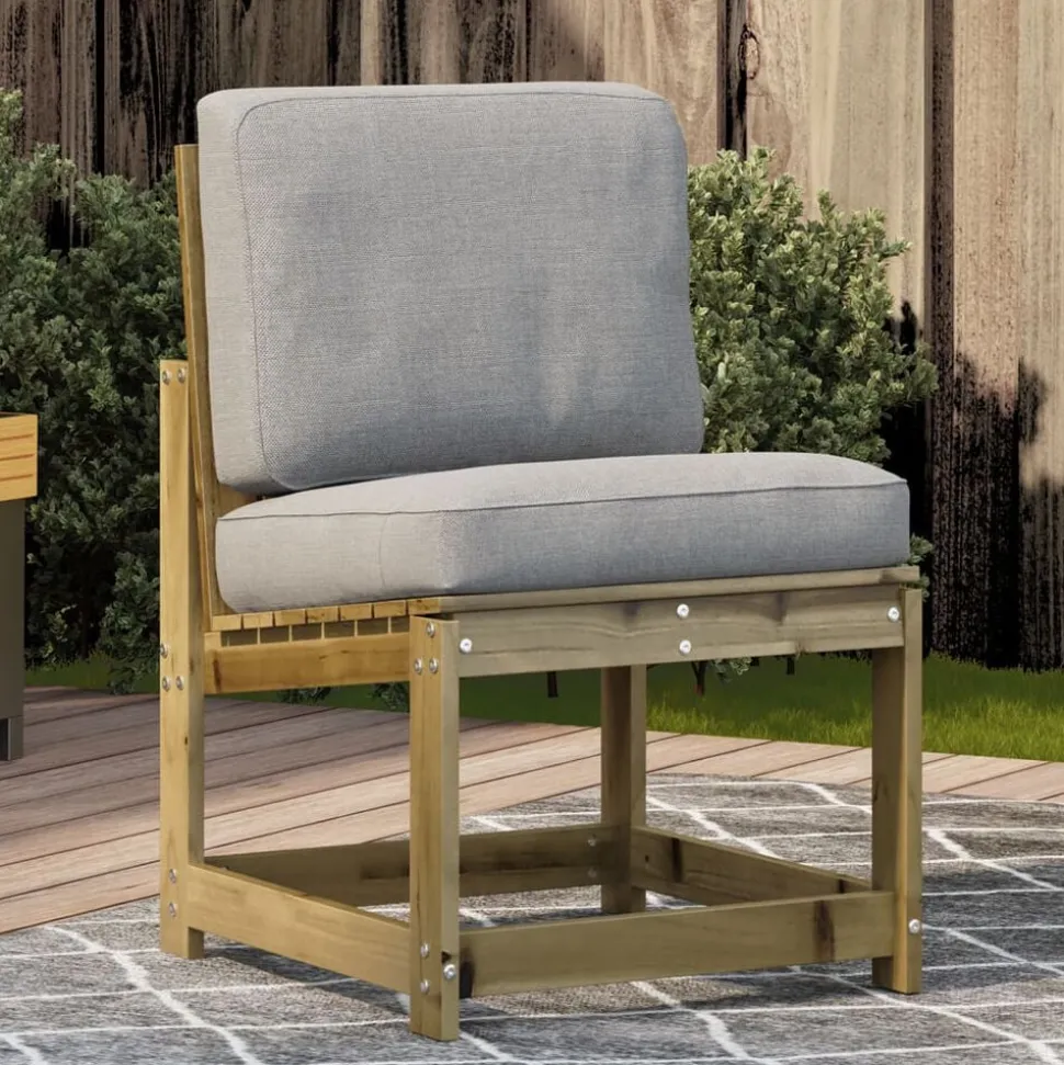 vidaXL Chaise de jardin 50,5x55x77 cm bois de pin imprégné