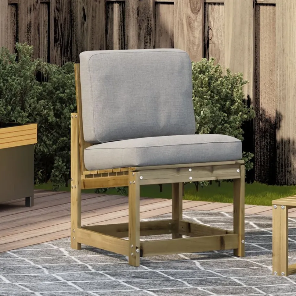 vidaXL Chaise de jardin 50,5x55x77 cm bois de pin imprégné