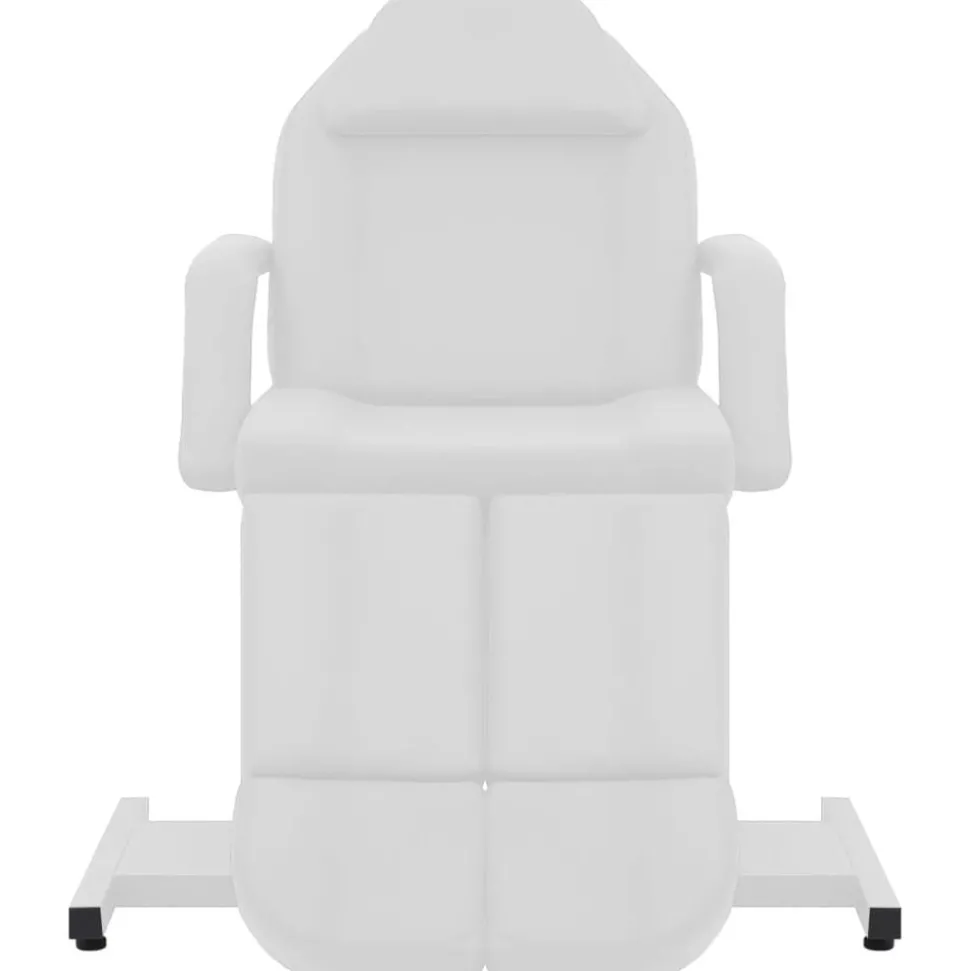 vidaXL Chaise de traitement de beauté Similicuir Blanc 180x62x78 cm