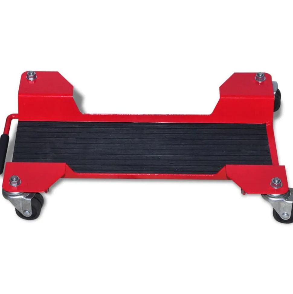 vidaXL Chariot de moto Rouge