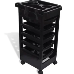 vidaXL Chariot en plastique pour salon de coiffure avec roues