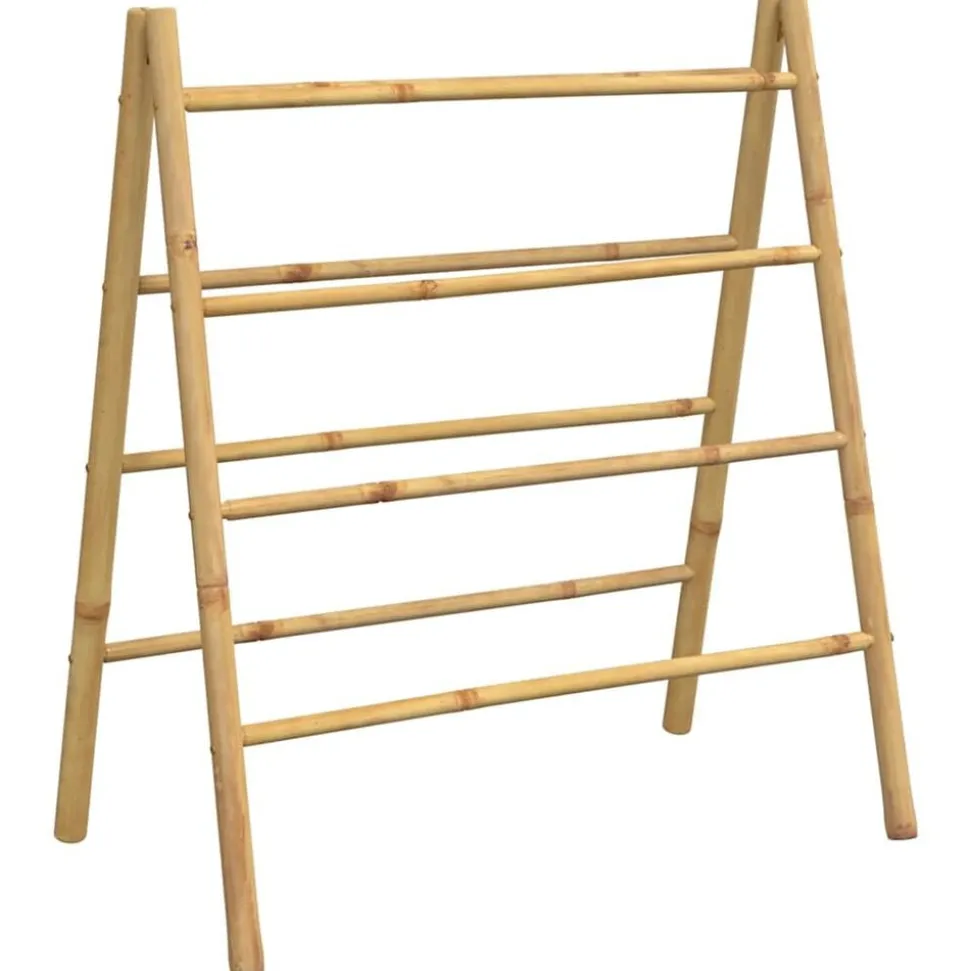 vidaXL Échelle à serviettes double avec 4 échelons 90x50x100 cm bambou
