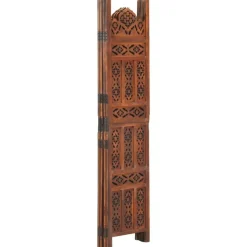 vidaXL Cloison de séparation 4 panneaux Marron 160x165cm Bois manguier