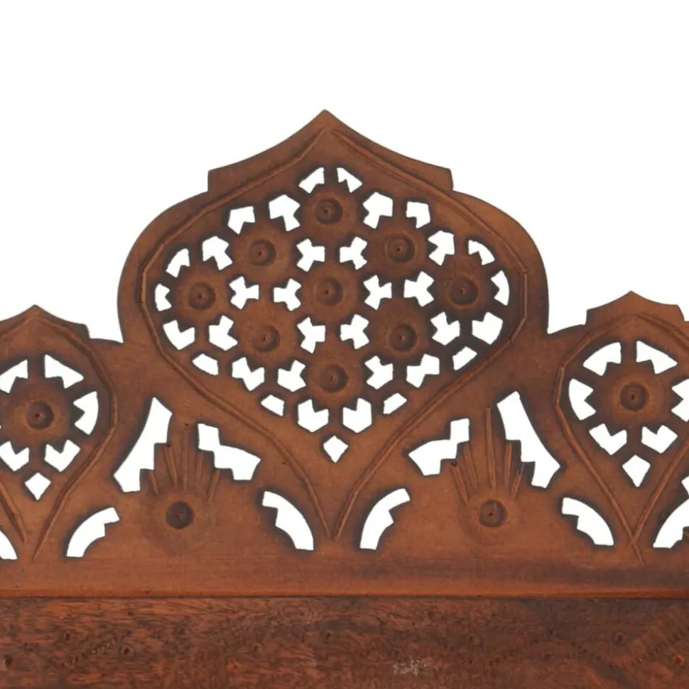 vidaXL Cloison de séparation 4 panneaux Marron 160x165cm Bois manguier