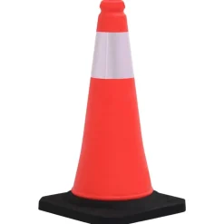 vidaXL Cônes de signalisation réfléchissants à base lourde 4 pcs 50 cm