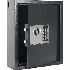 vidaXL Coffre-fort numérique Gris foncé 30 x 10 x 36,5 cm Acier