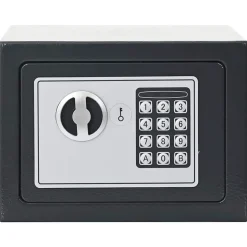vidaXL Coffre-fort numérique Gris foncé 23 x 17 x 17 cm Acier