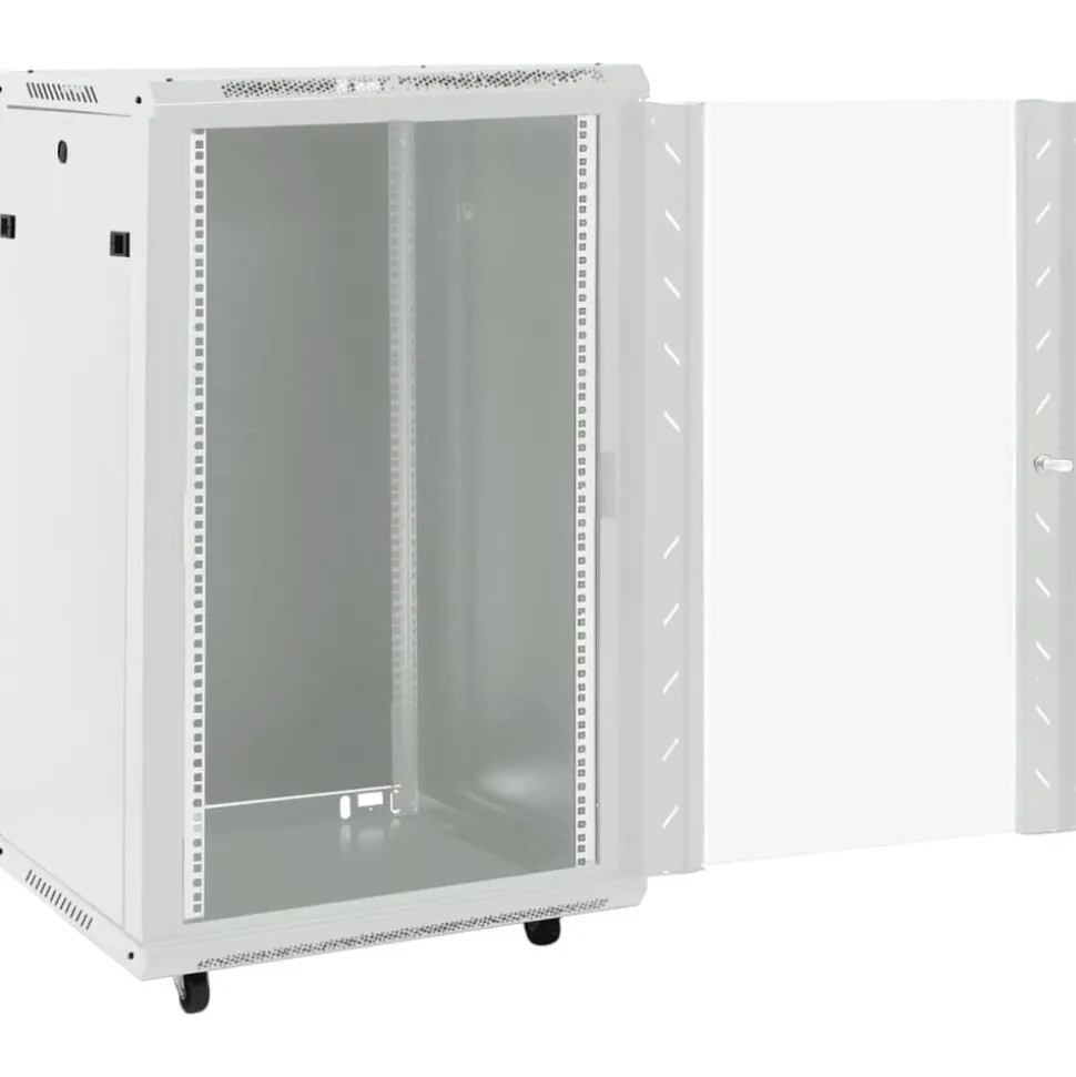 vidaXL Coffret de réseau 18U 19" IP20 gris 60x60x100 cm