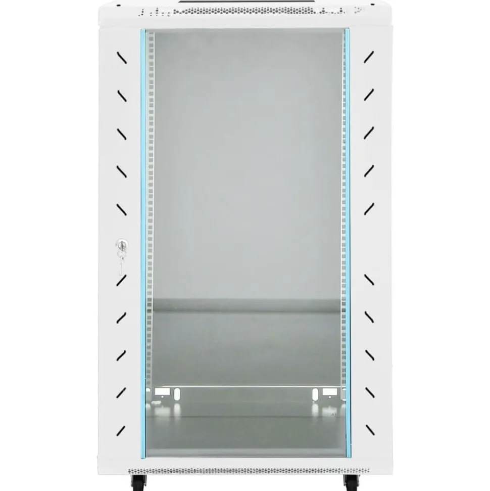 vidaXL Coffret de réseau 18U 19" IP20 gris 60x60x100 cm