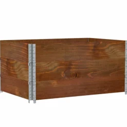 vidaXL Colliers de palette 3 pcs marron 120x80 cm bois de pin solide