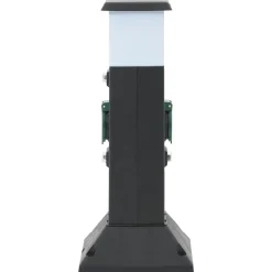 vidaXL Colonne de prise d'extérieur avec lampe et piquet à 2 voies