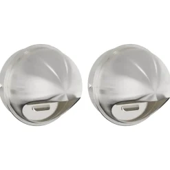 vidaXL Couvre-vent Air 2 pcs Argent 200 mm Acier inoxydable