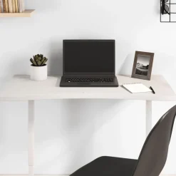 vidaXL Dessus de bureau blanc 80x40x2,5 cm bois massif de pin