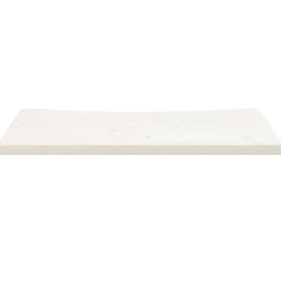 vidaXL Dessus de bureau blanc 80x40x2,5 cm bois massif de pin