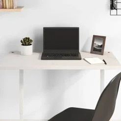 vidaXL Dessus de bureau blanc 80x40x2,5 cm bois massif de pin