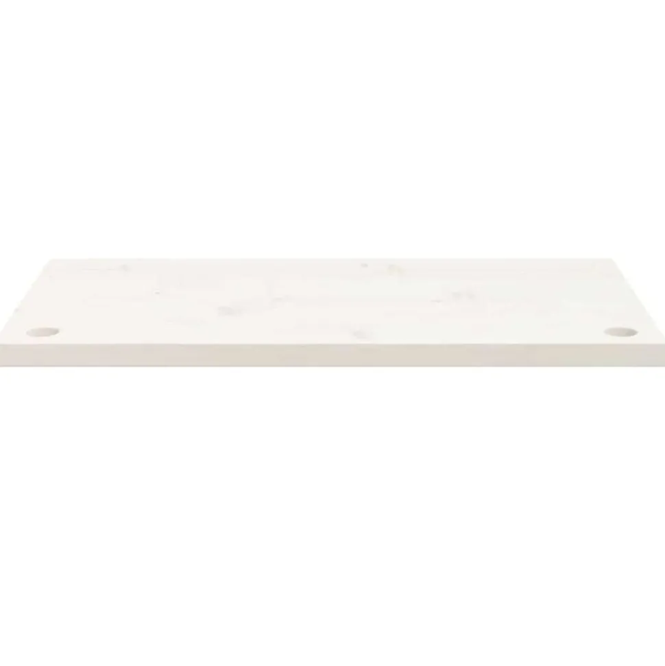 vidaXL Dessus de bureau blanc 80x40x2,5 cm bois massif de pin