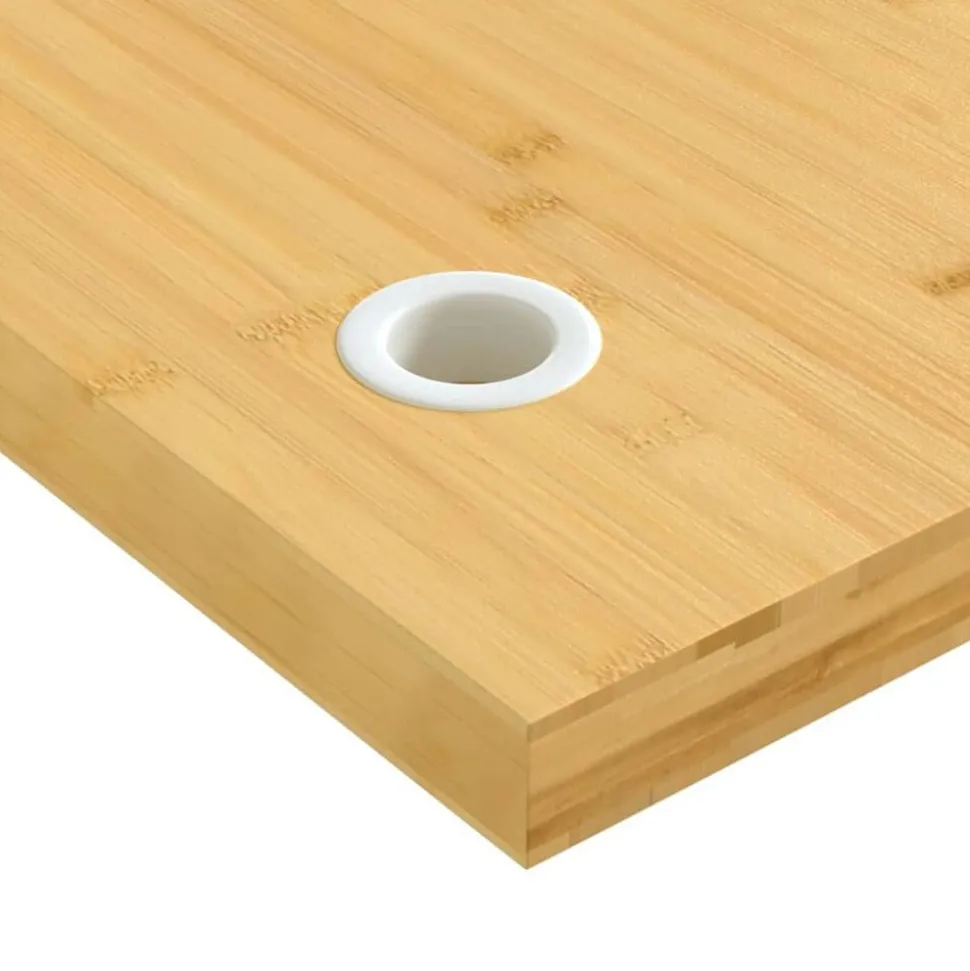 vidaXL Dessus de bureau 100x50x4 cm bambou