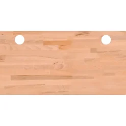 vidaXL Dessus de bureau 100x50x1,5 cm bois massif de hêtre