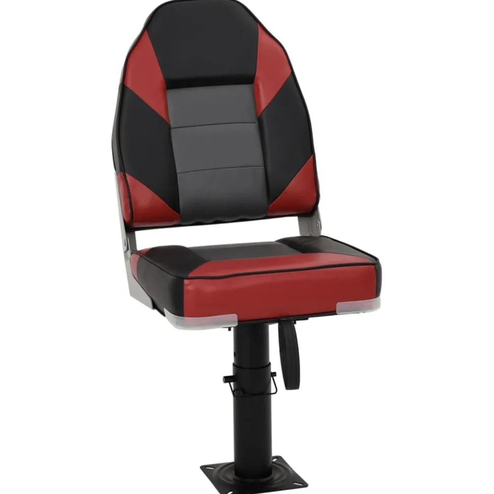 vidaXL Ensemble de sièges de bateau pliables lot de 2 dossier haut