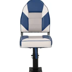 vidaXL Ensemble de sièges de bateau pliables lot de 2 dossier haut