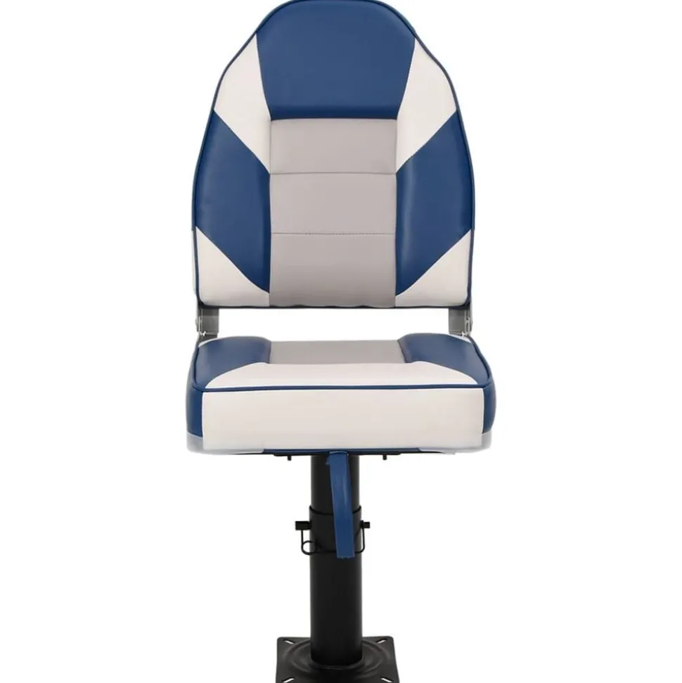 vidaXL Ensemble de sièges de bateau pliables lot de 2 dossier haut